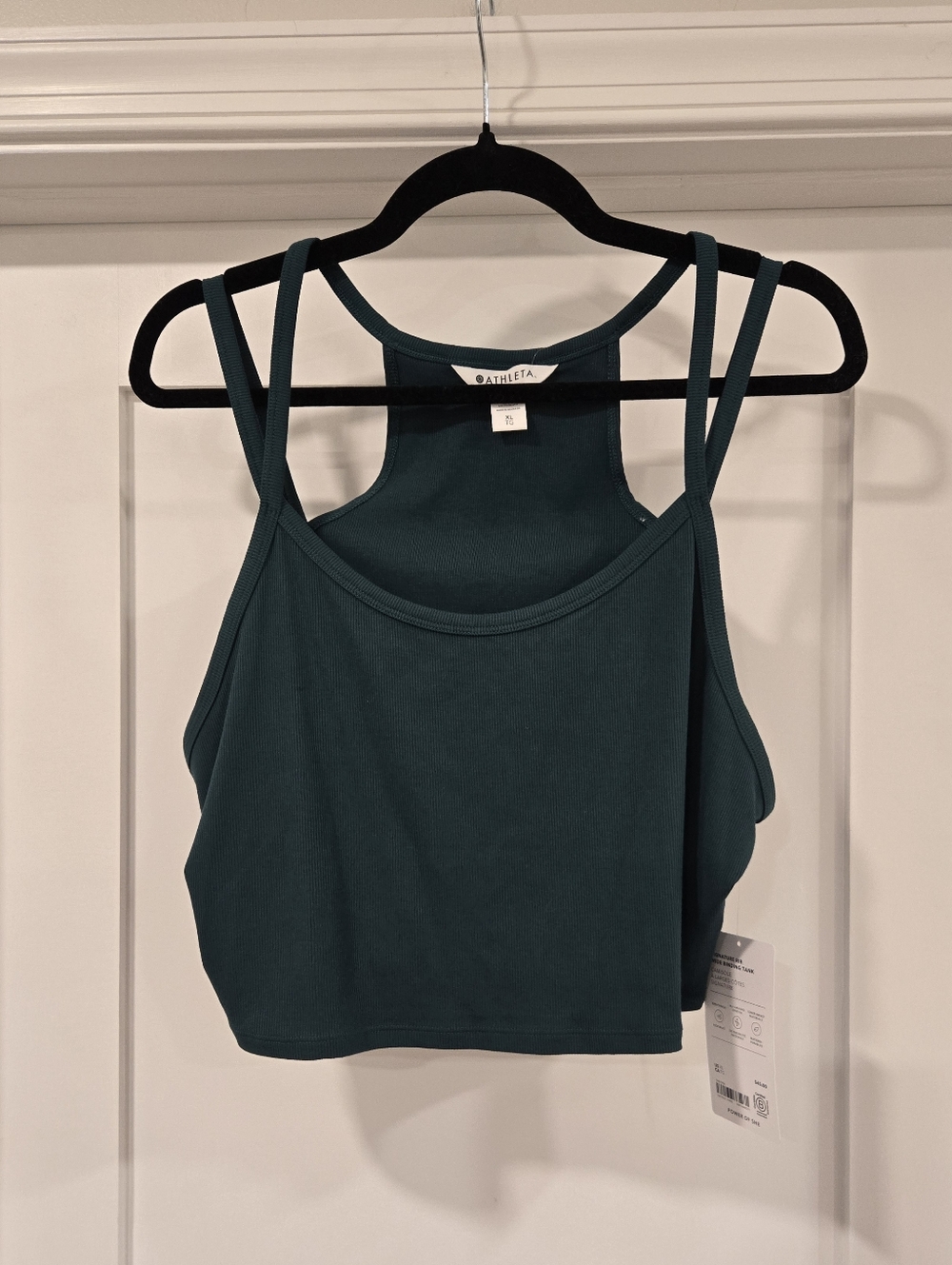 Athleta Green Double-Strap Cropped Tank